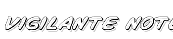 Vigilante-Notes-Shadow font